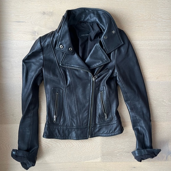 Aritzia Mackage Leather Jacket in Black - Picture 1 of 9
